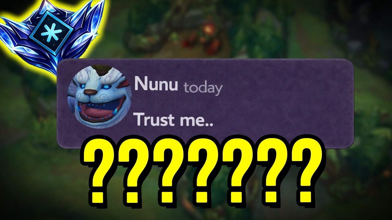 My Mid Laner Locked In Nunu And Said This..