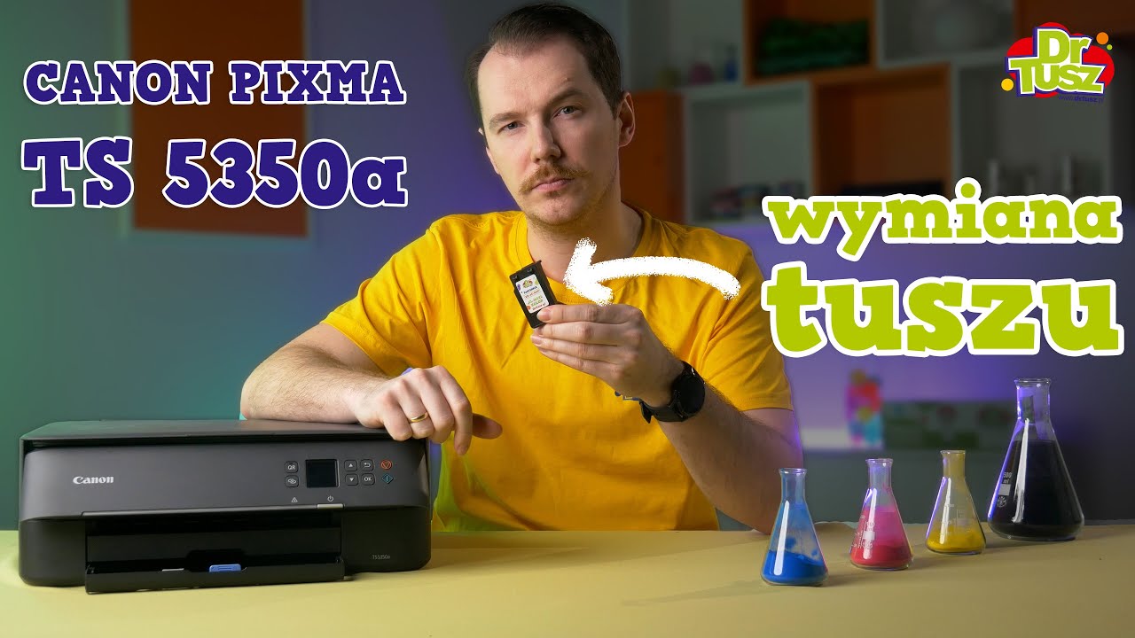 Jak wymienić tusz w drukarce Canon PIXMA TS5350a? | DrTusz.pl