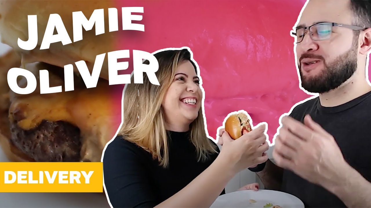 PEDIMOS O DELIVERY DO JAMIE OLIVER DINER - HAMBURGUER DO CHEF #Experimentando