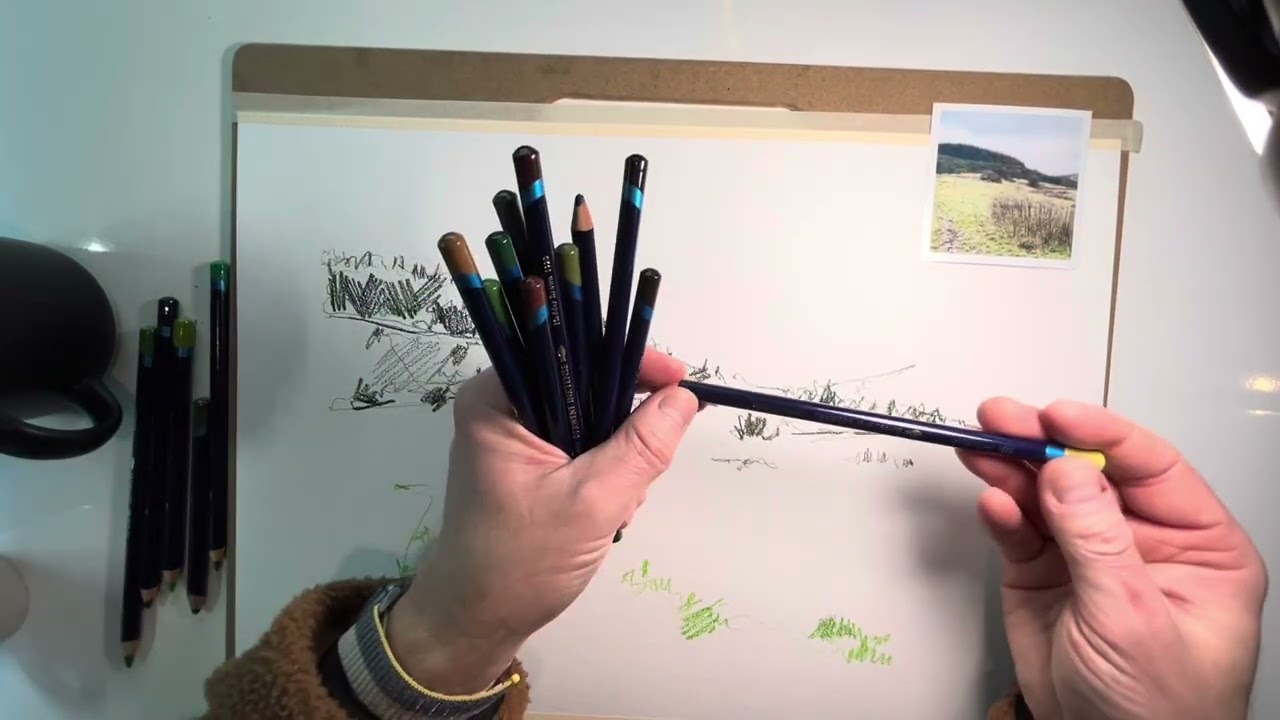 Использование Derwent Inktense для съёмки суровых ландшафтов