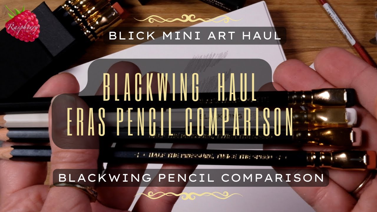 Blick Art Haul , Blackwing New Eras Pencil, Comparison to the Blackwing 602, Black and Pearl