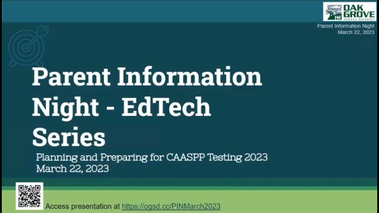 Parent Information Night: Preparing Your Child for State Testing (03/23/23)
