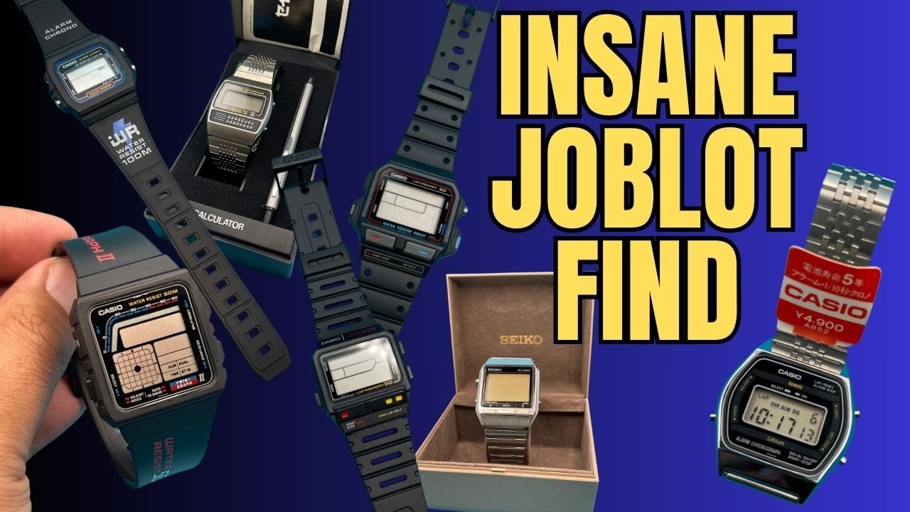 I FOUND A JOBLOT OF UNUSED 1980s Casio and seiko watches!