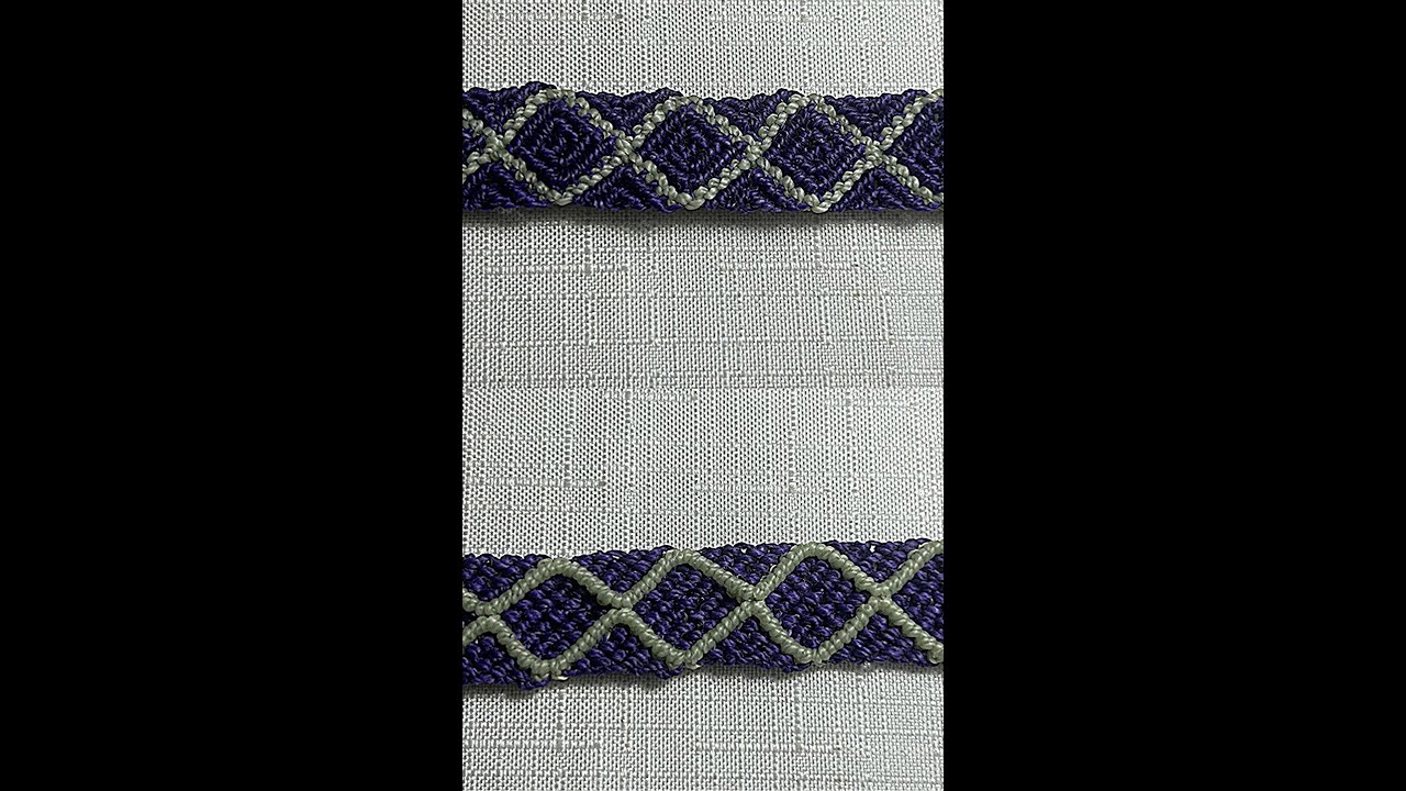 Pulsera de macramé reversible de ondas | Reversible Wave Macramé Bracelet