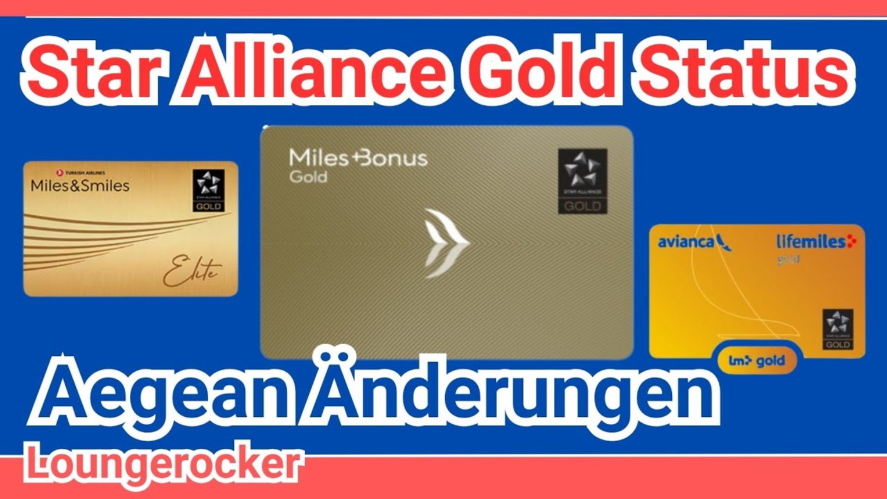 Star Alliance Gold Status für alle (Aegean Miles + Bonus Änderungen)
