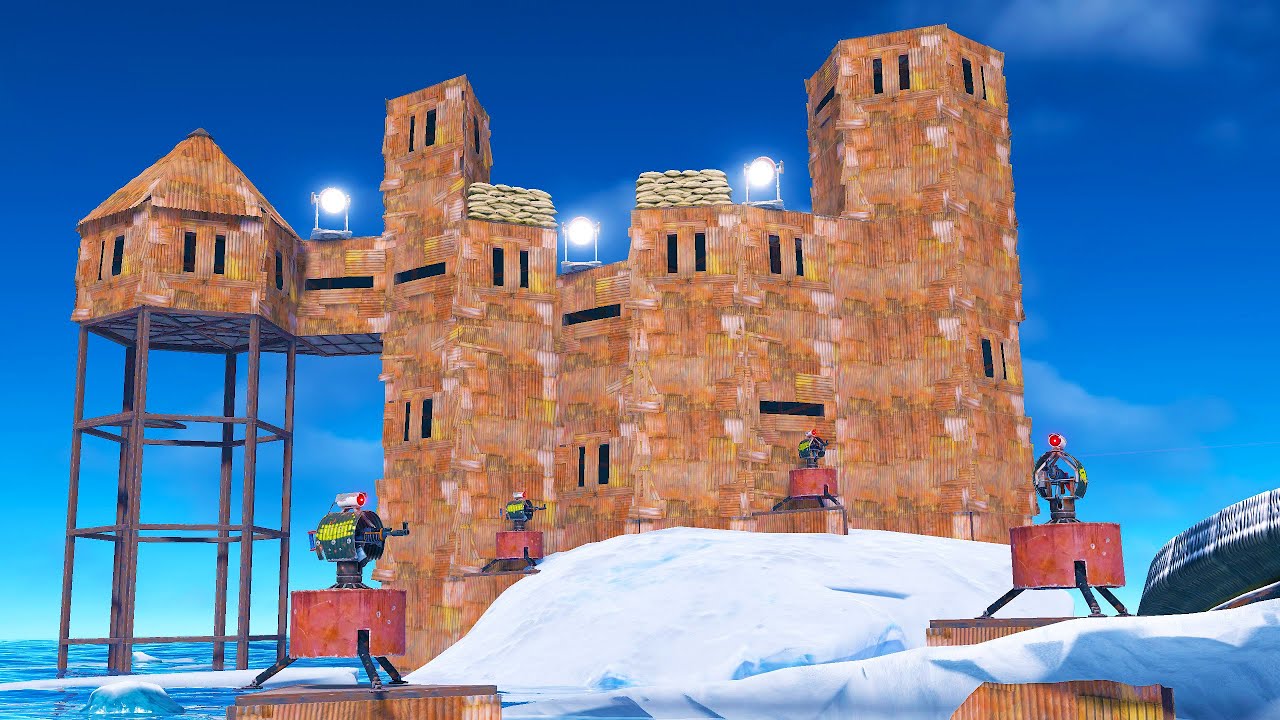 i built a solo iceberg fortress on force wipe...