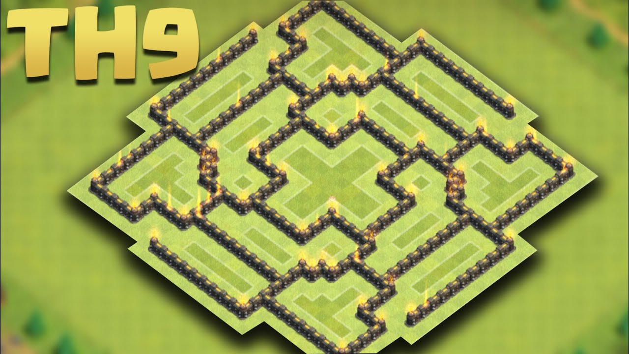 Clash of Clans - Town Hall 9 (TH9) Farming Base Jun 2016 [No One Attack Me] + Replays