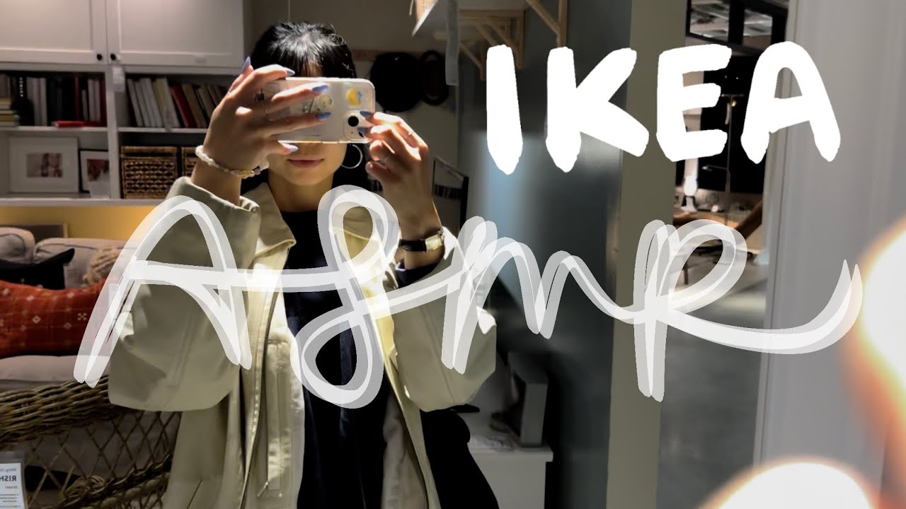 asmr at IKEA: living room showroom tour