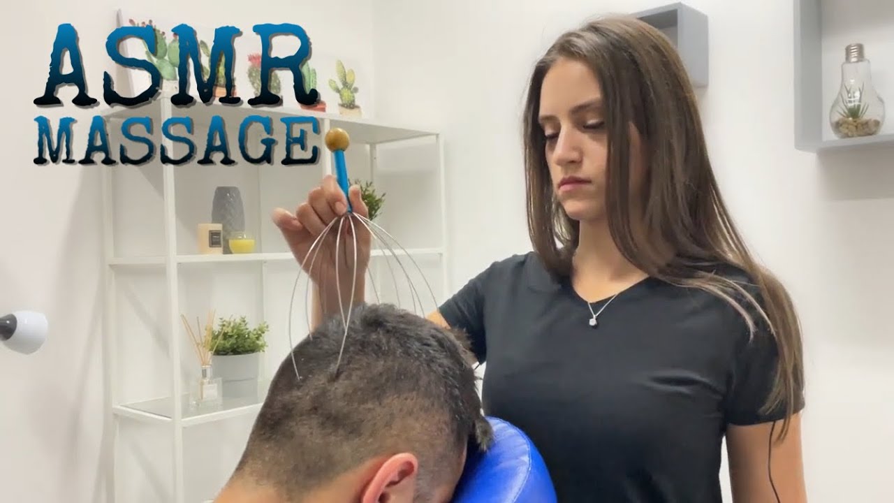 ASMR Massage - ASMR head and neck massage for deep sleep