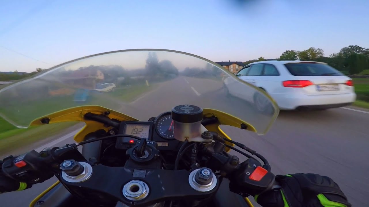Audi Driver Wanted To Race | Honda CBR 929rr