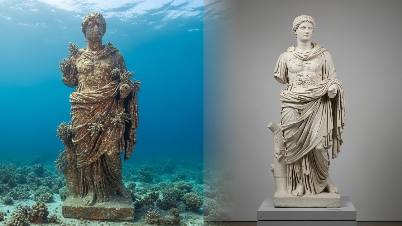 Epic Restoration &mdash; Roman Marble Statue 1,700 Years Under Sea to Museum Perfection