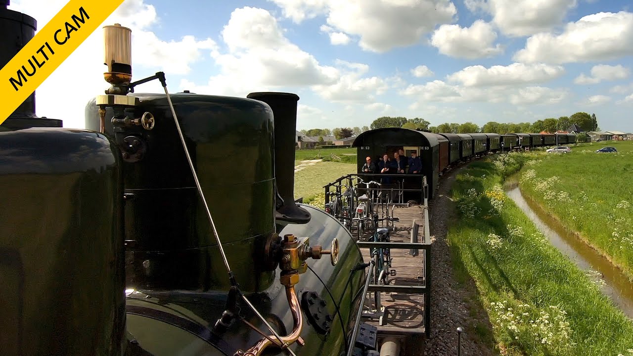 Beautiful Netherlands Steam Engine Cab Ride: Museumstoomtram Hoorn-Medemblik 14/5/2022