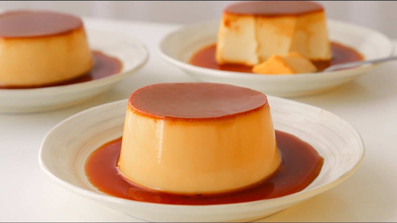 Cách Làm BÁNH FLAN Mềm Mịn Bằng Nồi Chiên Không Dầu | Flan De Leche / Creme Caramel
