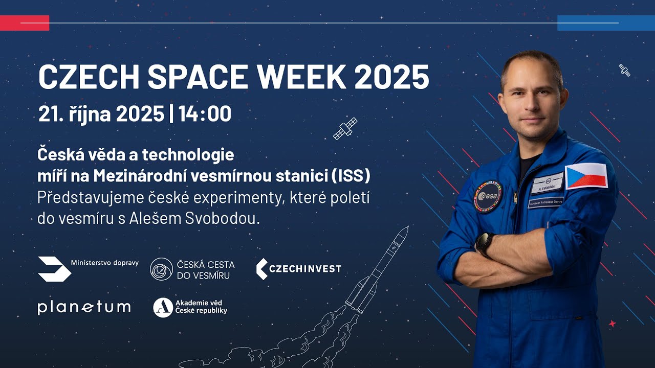 Prezentace: Česká věda a technologie míří na Mezinárodní vesmírnou stanici (ISS)