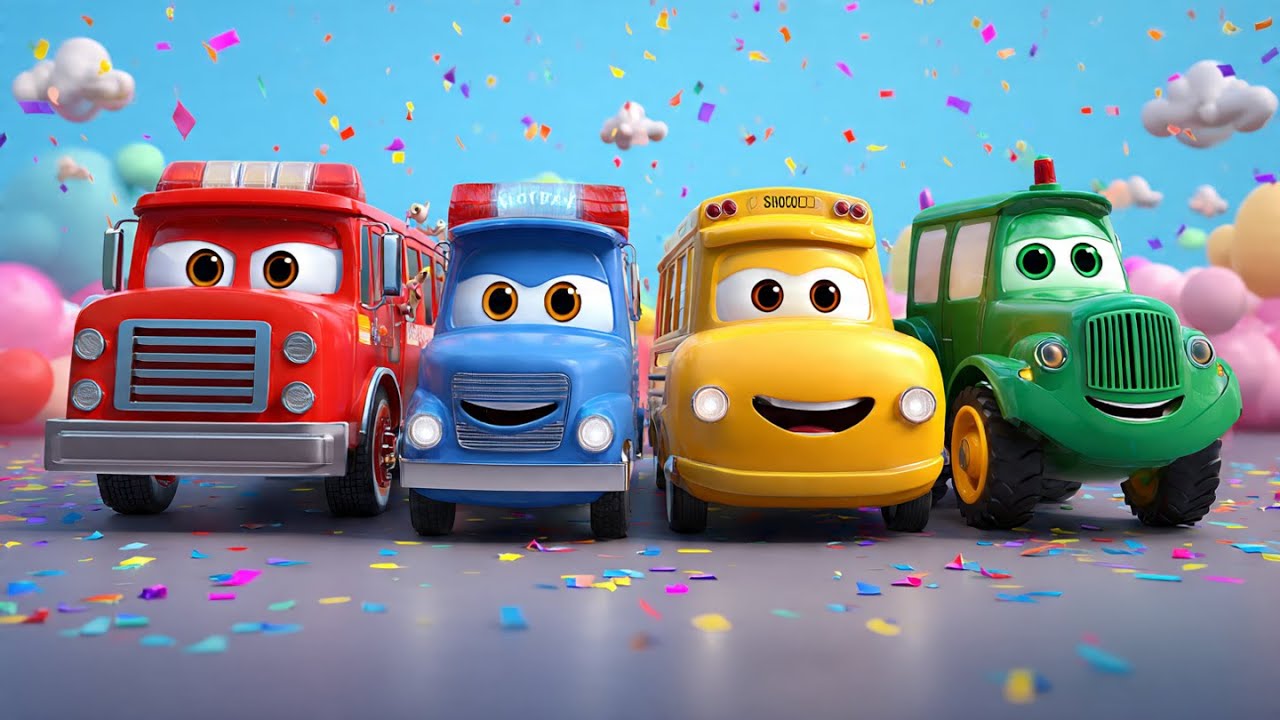 Puppy Learns Vehicles & Colors | Fun Cars, Trucks & Buses for Toddlers
