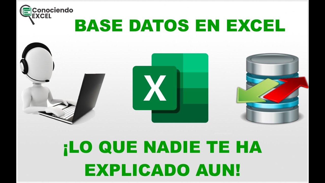 Como hacer una BASE DE DATOS en Excel