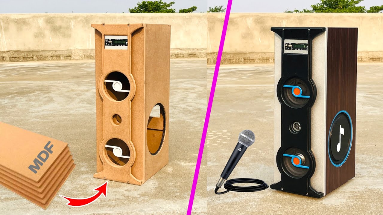 How to Make DJ Tower Speaker from MDF Board