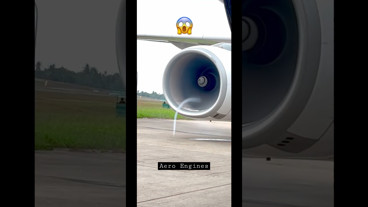 Aircraft Engine Full Thrust Close-Up #aviationlovers #planespotting #shorts #airbus #rollsroyce