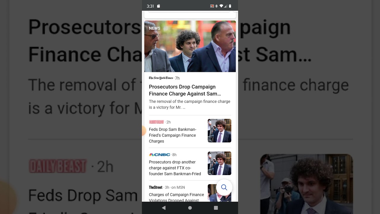 Campaign Finance charges dropped against Sam Bankman-Fried FTX