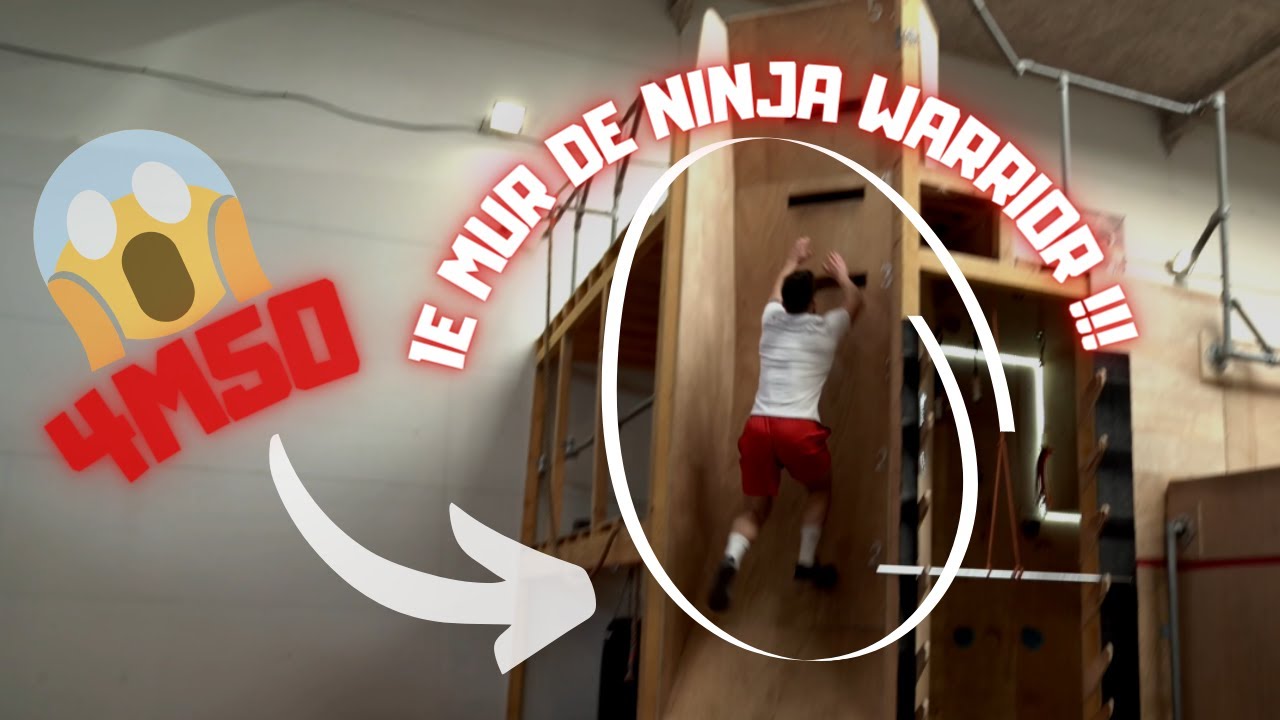 Je test le mur de Ninja Warrior !😱(initiation au #parkour avec @charles brunet)