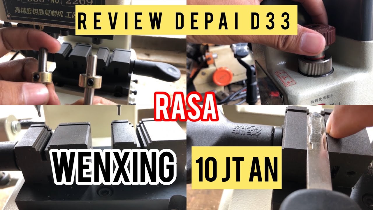 REVIEW MESIN DUPLIKAT KUNCI D33 || INTRODUCING DEPAI KEY CUTTING MECHINE