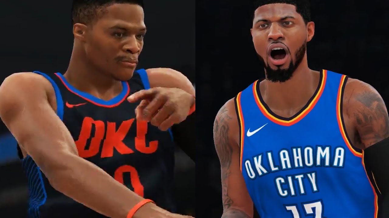 NBA 2K18 Gameplay - Durant vs. Westbrook GRUDGE MATCH! Golden State Warriors OKC Thunder (PS4 PRO)