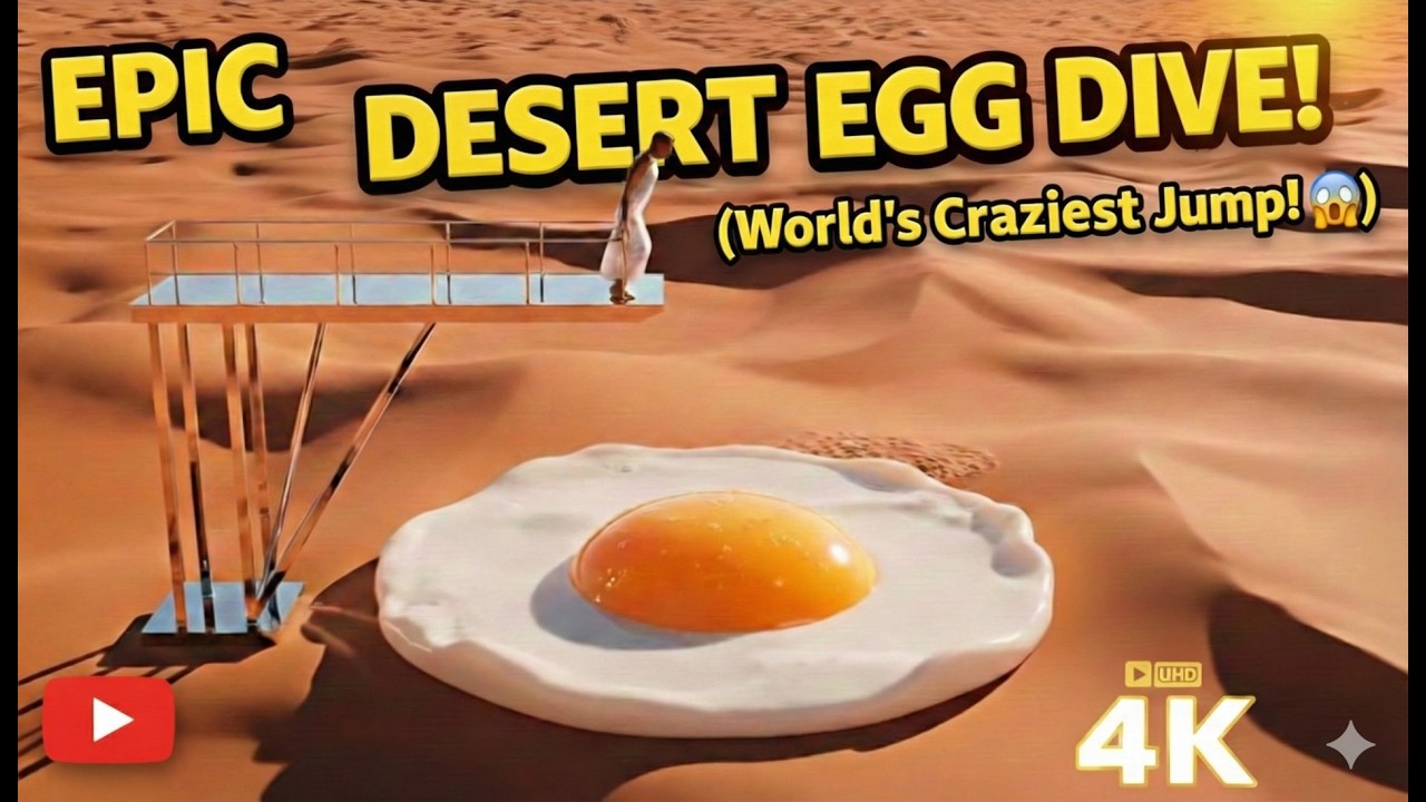 🚨 I FOUND A GIANT EGG IN THE SAHARA DESERT... (And Jumped In!) 🚨 😱-Stillwave ASMR