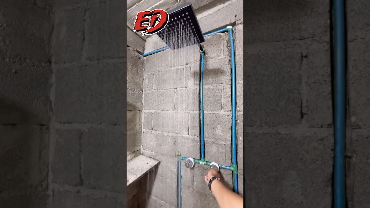 ✅Instalaci&oacute;n de cuadro de regadera #regadera #plomeria #plomero #agua