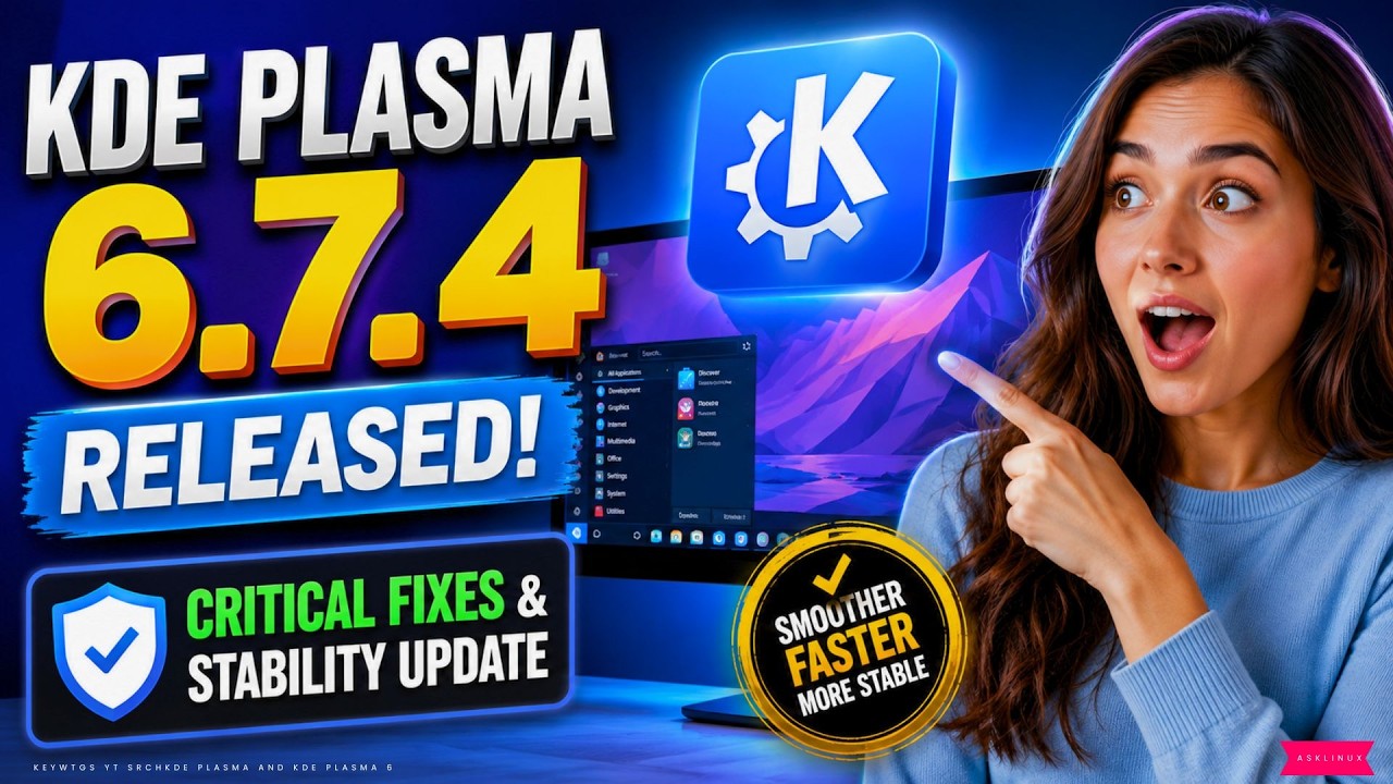Wydano KDE Plasma 6.7.4! Krytyczne poprawki i aktualizacja stabilności