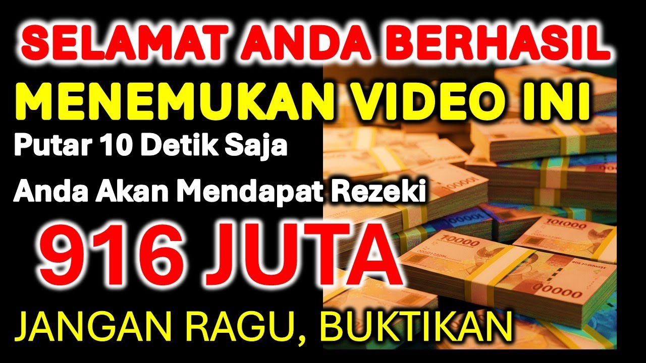 SELAMAT ANDA TERPILIH HARI INI ✅ UANG DATANG SENDIRI KERUMAH ANDA | Doa pembuka rezeki 