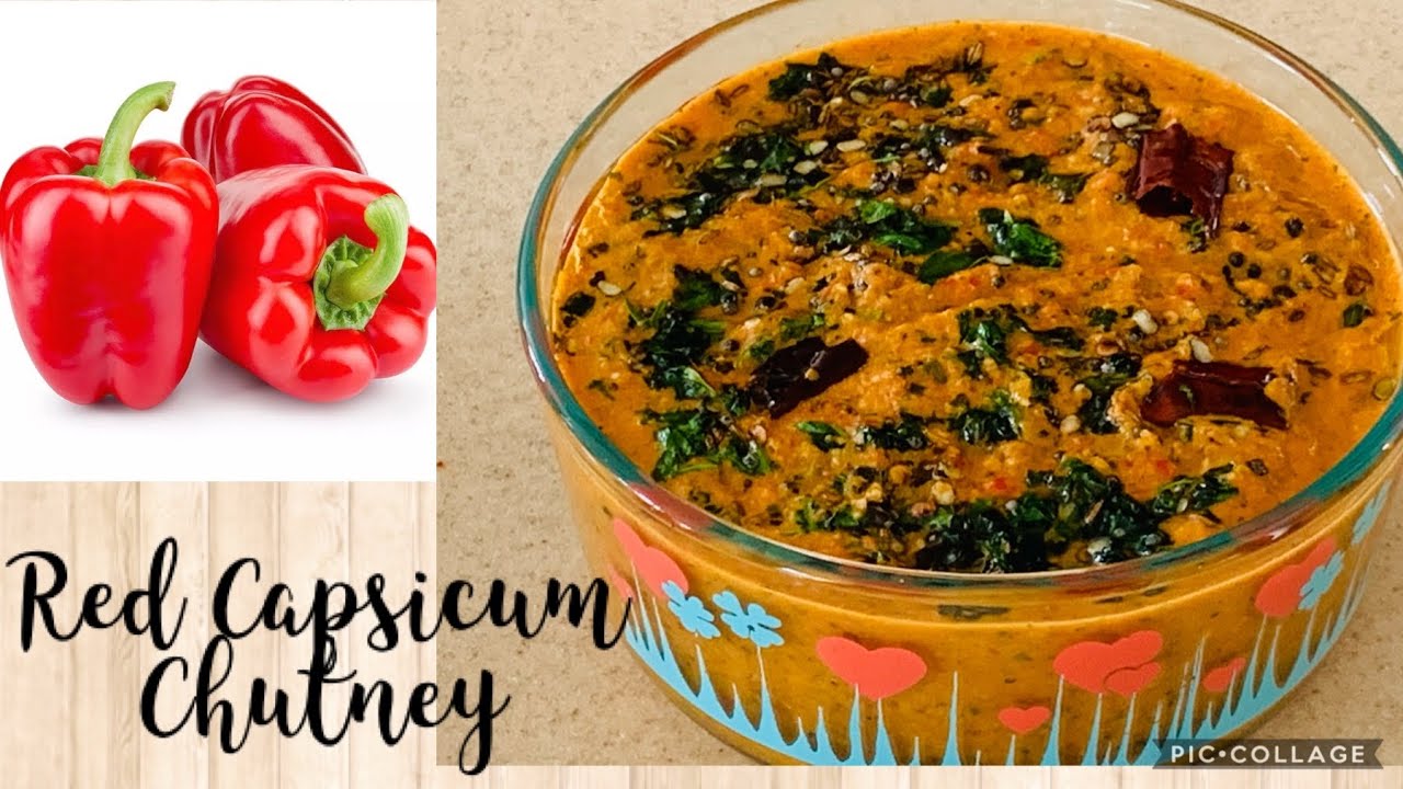 Red Capsicum ( Bell Pepper) Chutney || Vit-C Rich || Tasty & Healthy !!