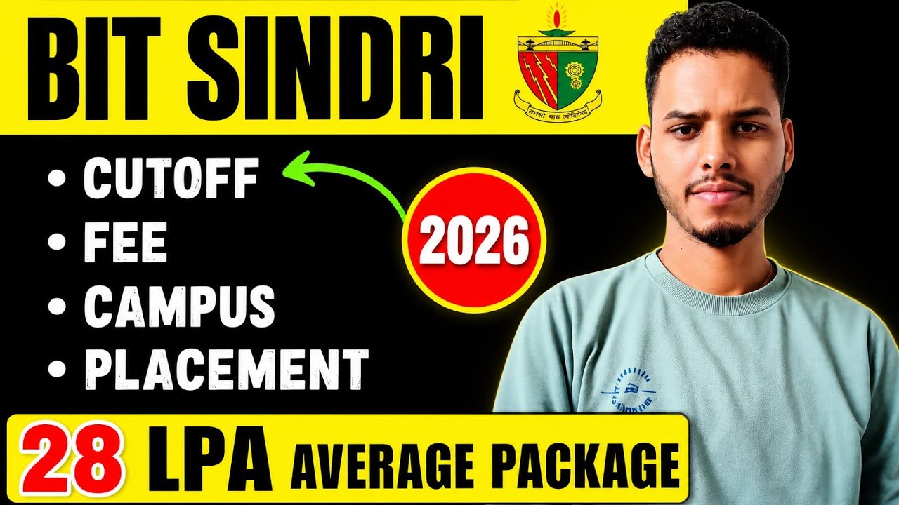 BIT Sindri 2026 Review 🔥 | Cutoff, Fee, Campus, Placement  &  Admission Process