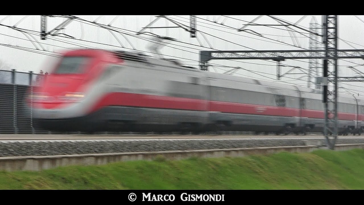 Train Spotting #3 - Anzola Emilia: Frecciarossa, merci, Frecciabianca,Intercity