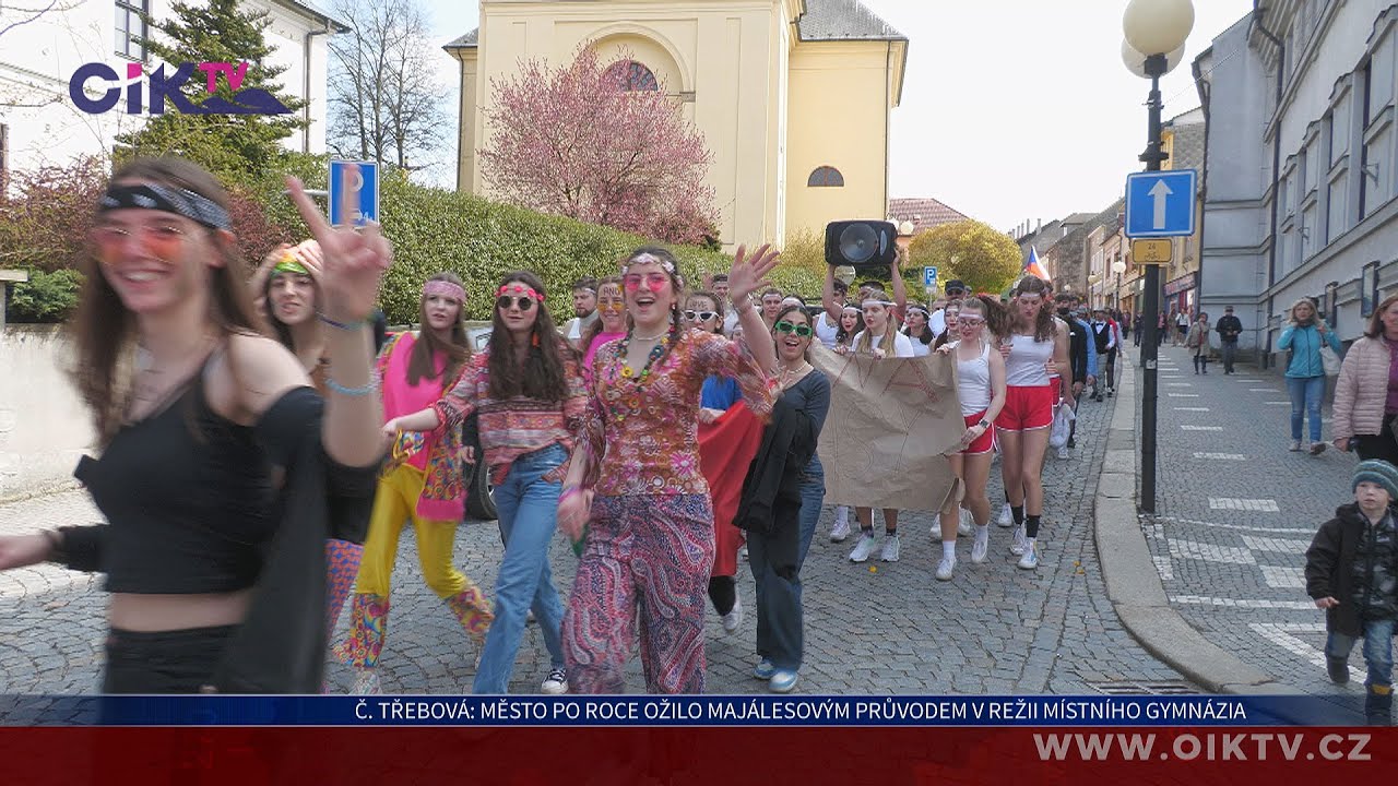 Česká Třebová: Město po roce ožilo majálesovým průvodem v režii místního gymnázia