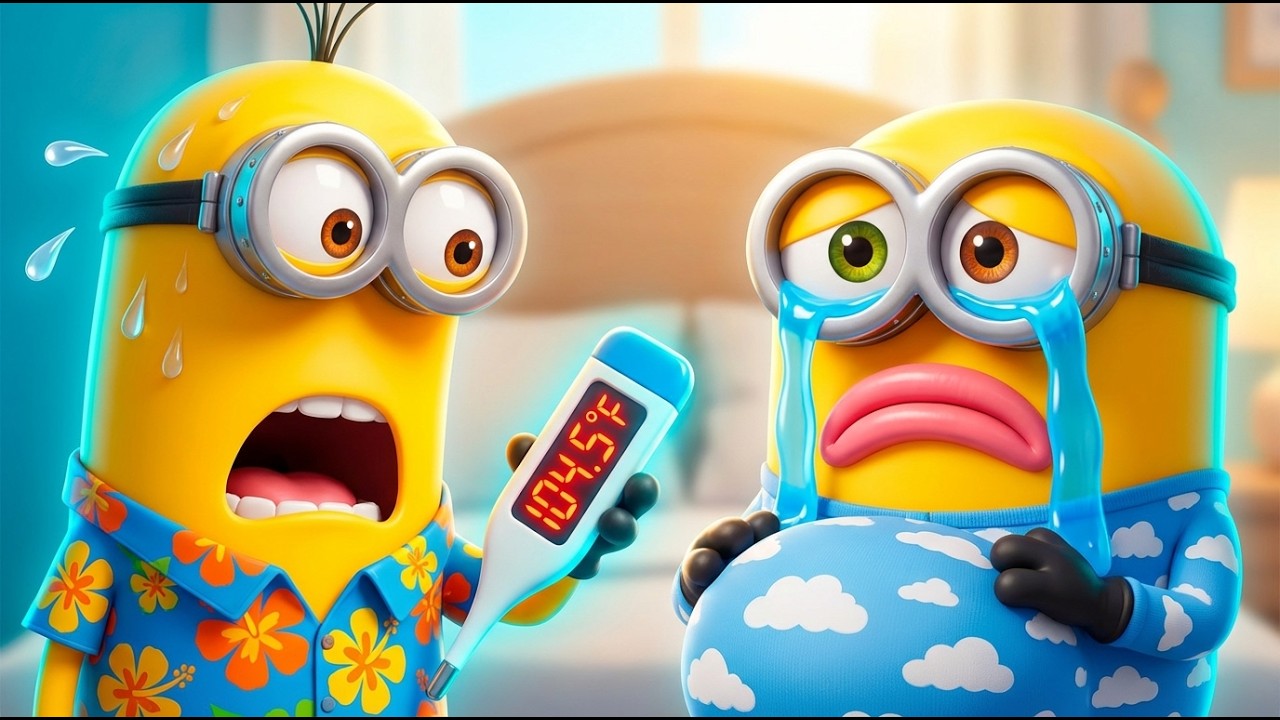 Minions Talent Show SICKNESS FAIL! Watch Kevin, Stuart & Bob Crash! 💥🎸 | 3D Animation