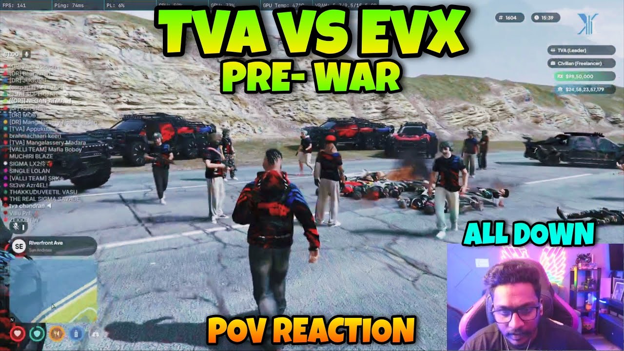 Tva vs Evx - Pre War 👀 War Pov Reaction 🔥 Kidilam Backup 📈 War Loading 🥱 