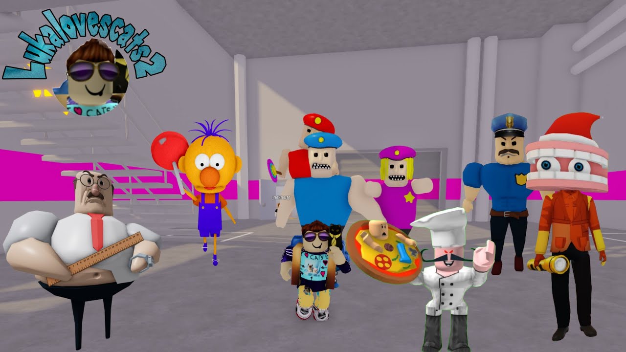 Amazing Speed Runs! Circus Barry, Borry, Buff Police, Mr Gumdrop, Pizzeria, School Scary Obby