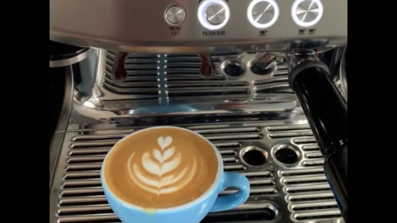 Alex Spampinato makes coffee on a Sage Barista Pro