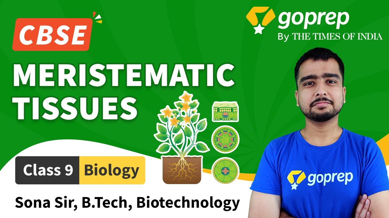Tissues | Meristematic Tissues | CBSE | Class 9 Biology | Sona Sir | NCERT | Goprep