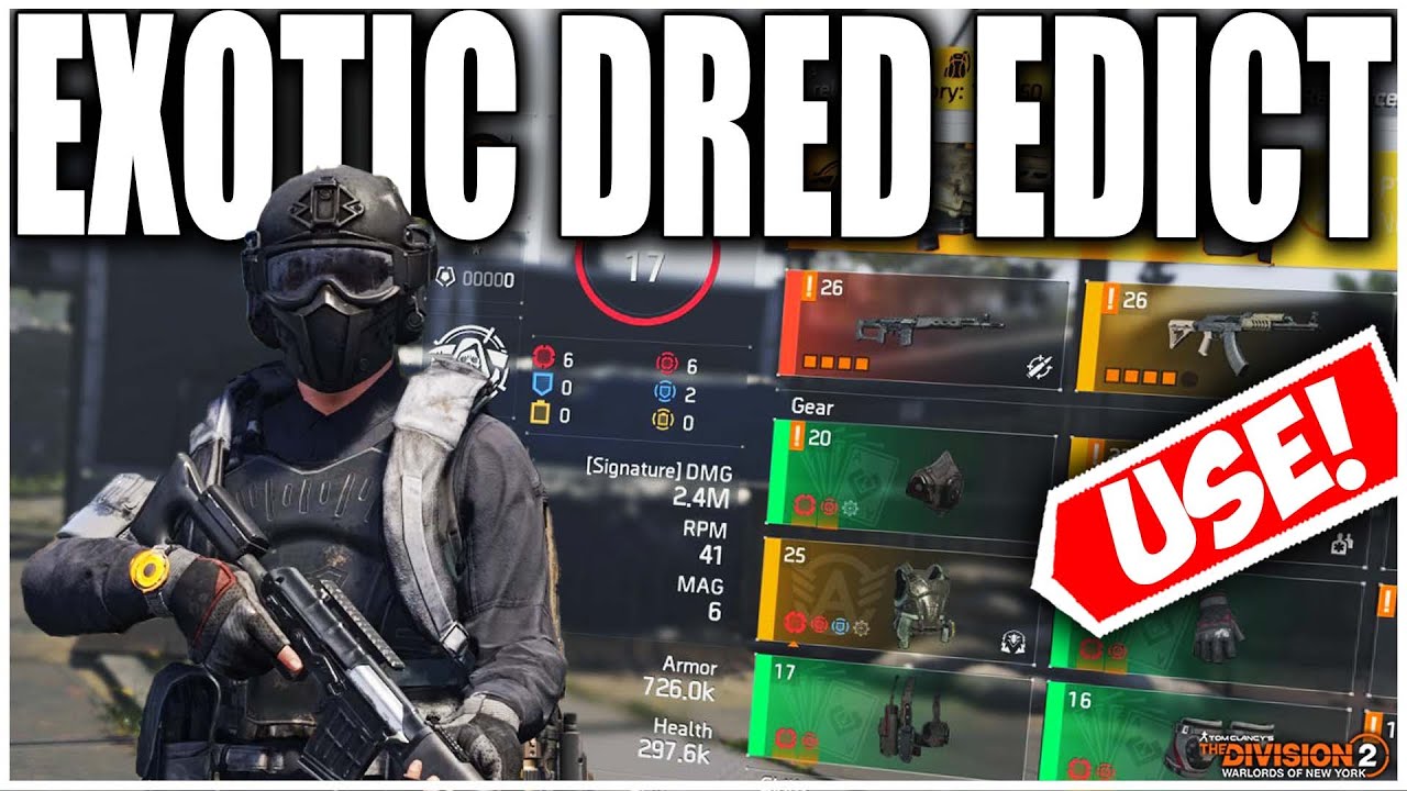 THE DIVISION 2 - NEW EXOTIC SNIPER ANTI-RECOIL BUILD!  68% WEAPON HANDLING MAKES A HUGE DIFFERENCE!