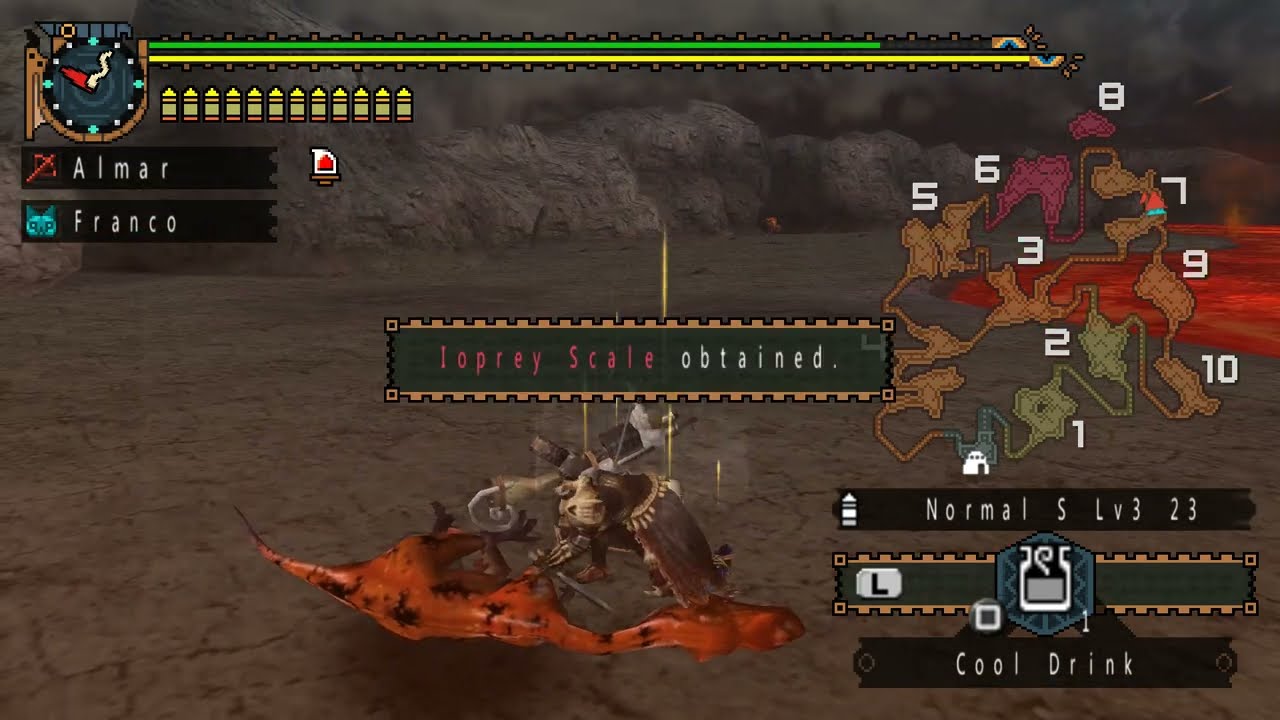 Monster Hunter Freedom Unite - Ioprey Hunting Quest Walkthrough