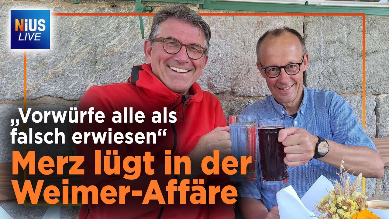 Weimer-Aff&auml;re explodiert: Merz riskiert mit DIESER L&uuml;ge alles | NIUS Live vom 24. November 2025