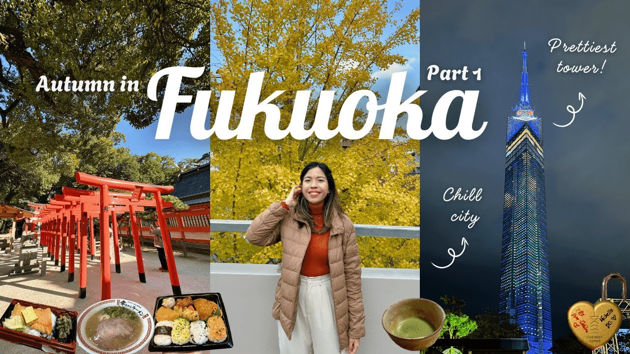 • Autumn in Fukuoka: a Japan vlog | Rakusuien Garden | Fukuoka Tower | JR Hakata | PART 1 •