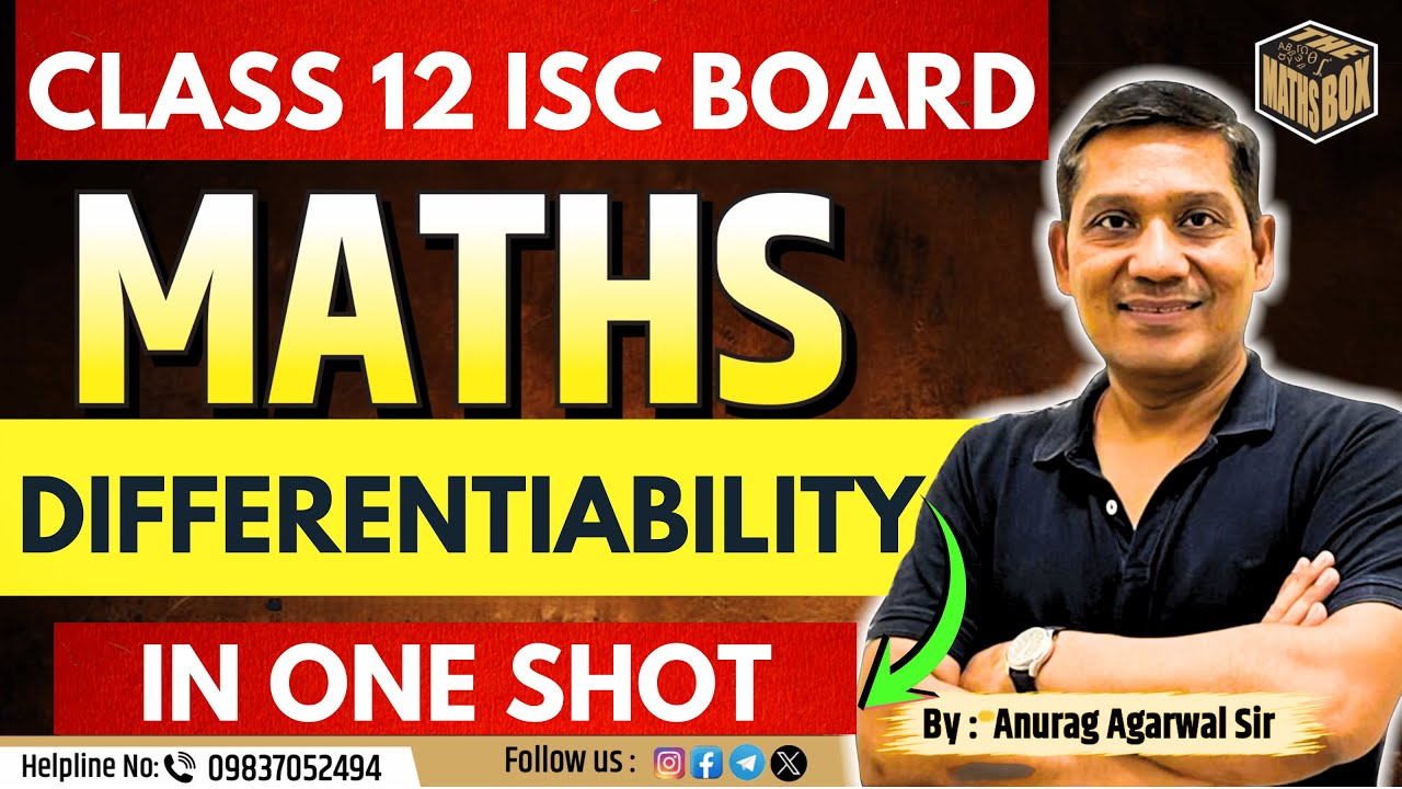Differentiability | One Shot Revision | Guaranteed Board Coverage |ISC Board | board preparation 26
