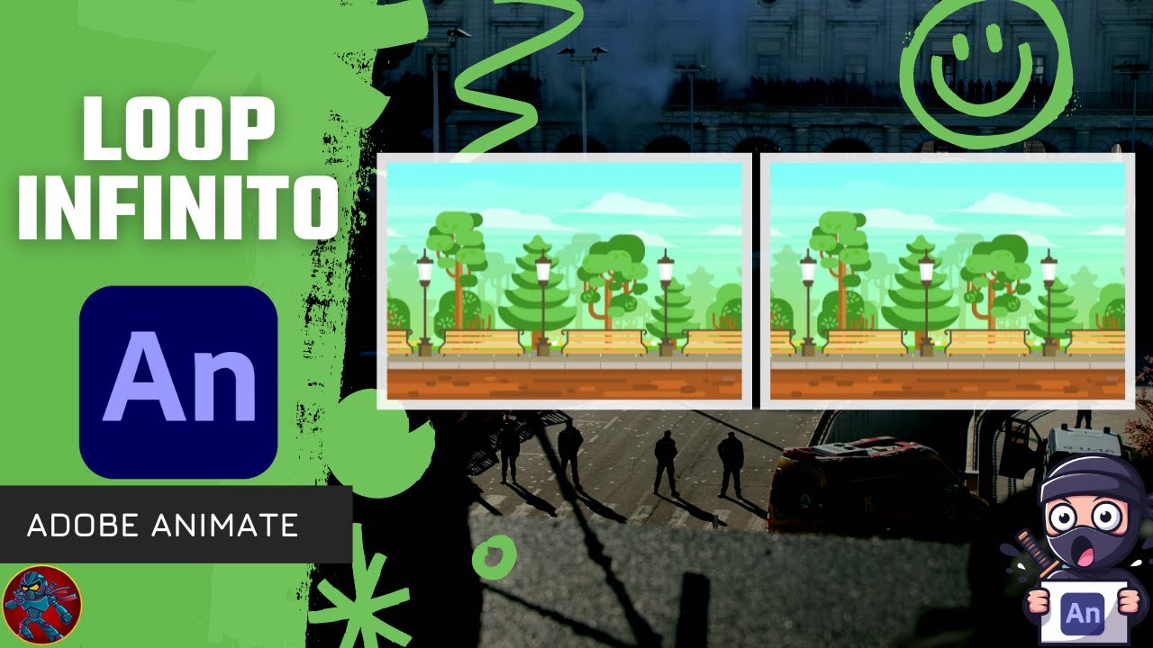 Animar Fondo Bucle (Infinito) Adobe Animate
