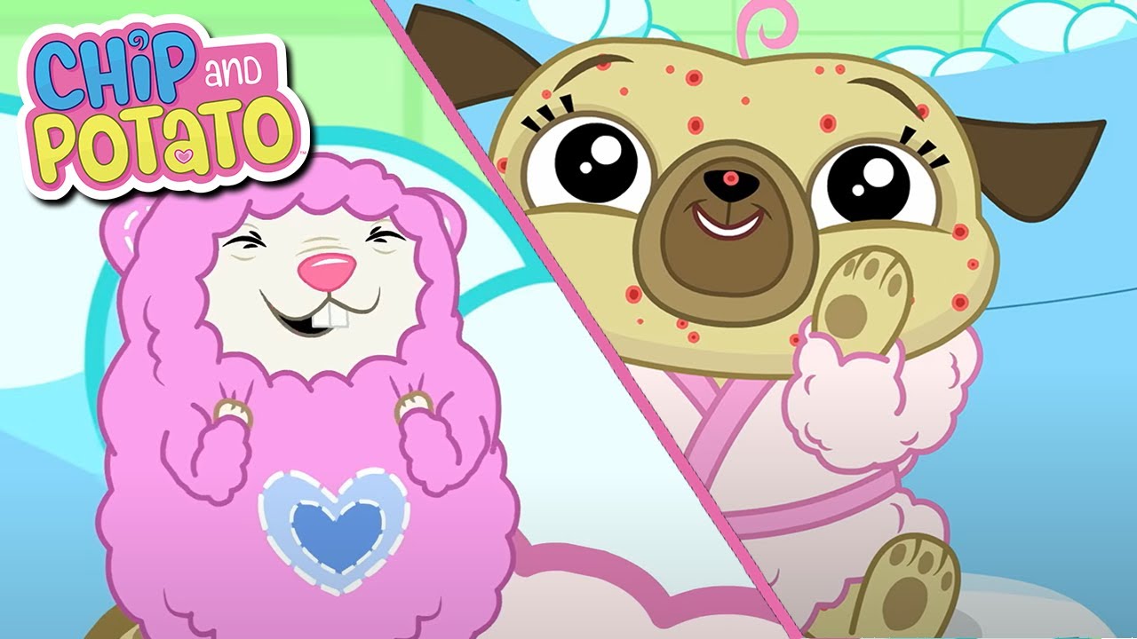 Chip and Potato | Dia dos Pais e Professores do Puggy | Desenhos animados para crianças