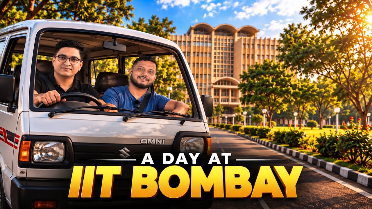 A Day at IIT Bombay 🔥 | Campus Vlog with Sachin Sir & Rajwant Sir