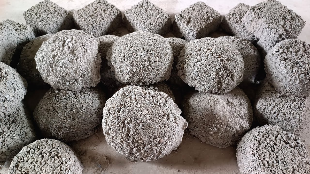 New ✅ Black Concrete Handmade Bowls Square Shapes Dusty Soft Dry Floor Dipping Crumbling On Floor 