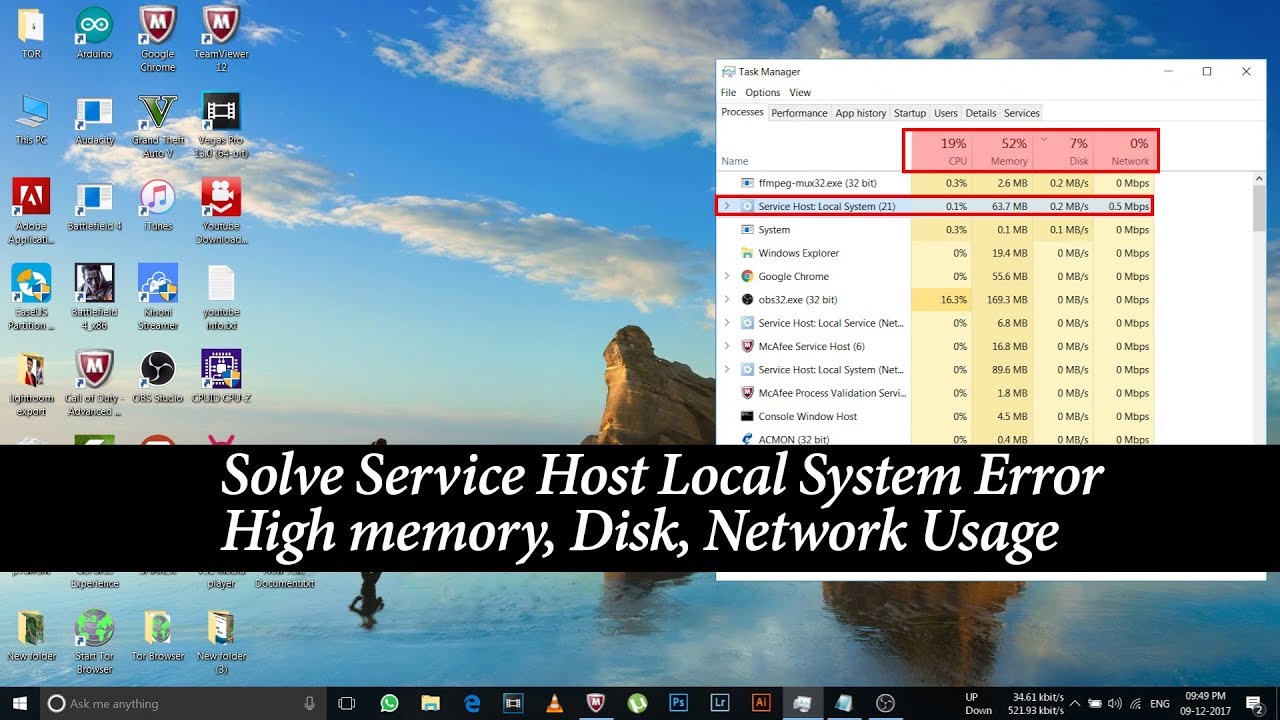 How To Fix Service Host Local System Error | High Memory, Disk, Network Usage