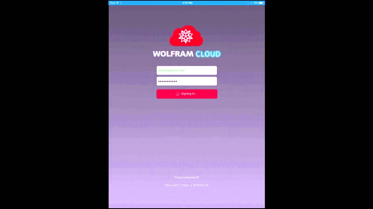 Wolfram Cloud App